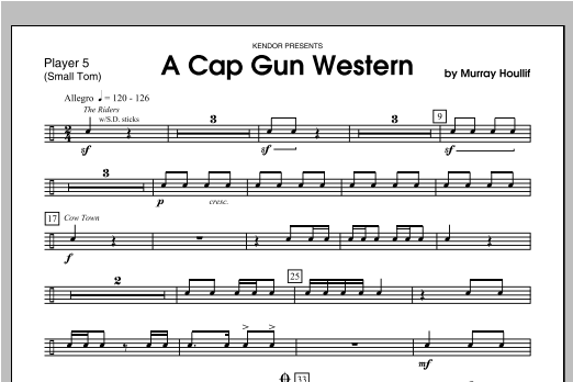 Cap Gun Western, A - Percussion 5 (Percussion Ensemble) von Houllif
