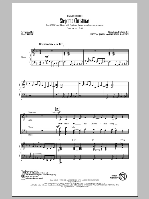 Step Into Christmas (SATB Choir) von Mac Huff