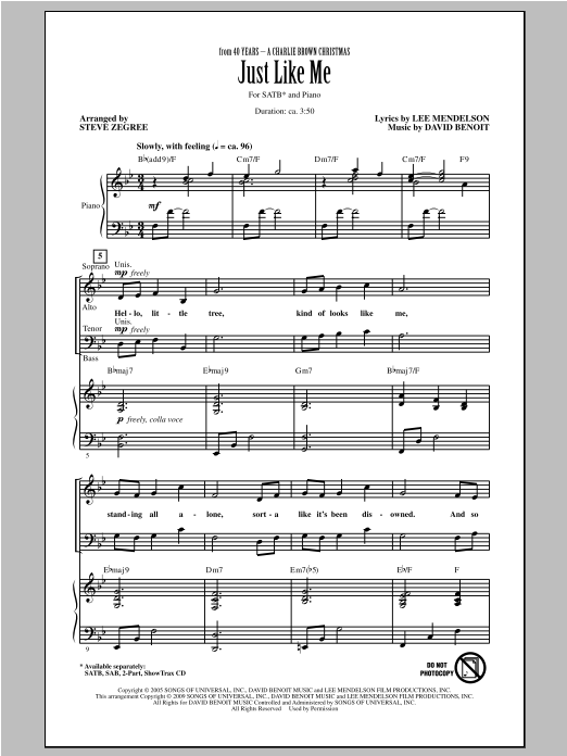 Just Like Me (SATB Choir) von Steve Zegree