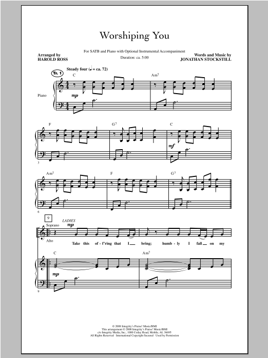 Worshiping You (SATB Choir) von Harold Ross