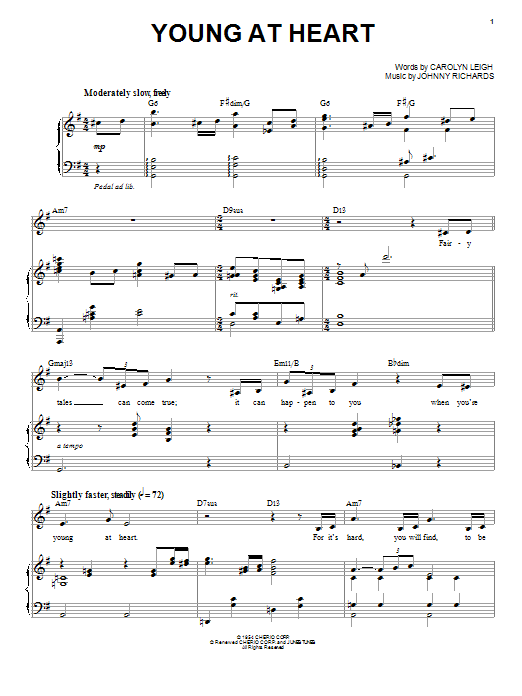 Young At Heart (Piano, Vocal & Guitar Chords (Right-Hand Melody)) von Michael Buble