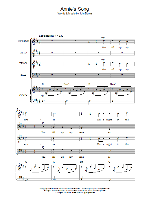 Annie's Song (Choir) von John Denver
