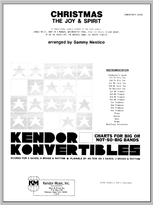 Christmas; The Joy & Spirit - Full Score (Jazz Ensemble) von Nestico