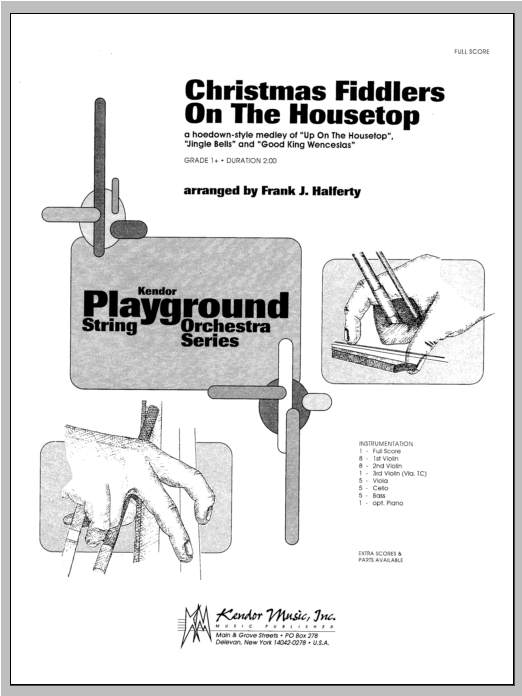 Christmas Fiddlers On The Housetop - Full Score (Orchestra) von Halferty