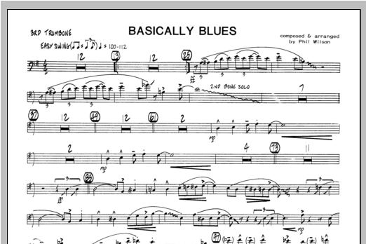 Basically Blues - Trombone 3 (Jazz Ensemble) von WILSON