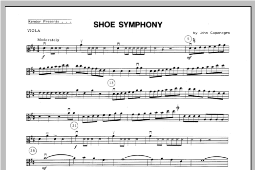 Shoe Symphony - Viola (Orchestra) von Caponegro