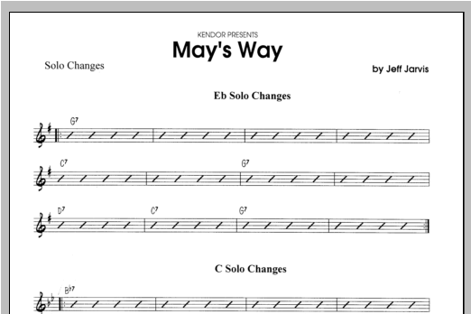 May's Way - Solo Bb Clarinet (Jazz Ensemble) von Jarvis