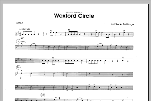 Wexford Circle - Viola (Orchestra) von Del Borgo