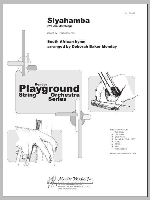 Siyahamba (We Are Marching) - Full Score (Orchestra) von Monday