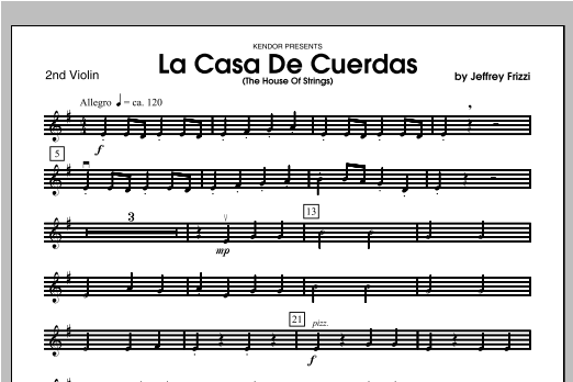 La Casa De Cuerdas (The House Of Strings) - Violin 2 (Orchestra) von Frizzi