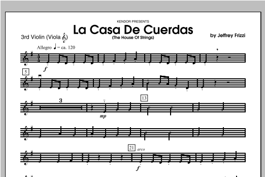 La Casa De Cuerdas (The House Of Strings) - Violin 3 (Orchestra) von Frizzi