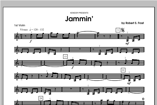 Jammin' - Violin 1 (Orchestra) von Frost