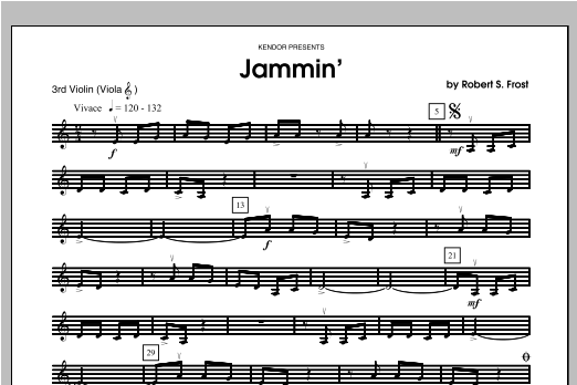 Jammin' - Violin 3 (Orchestra) von Frost