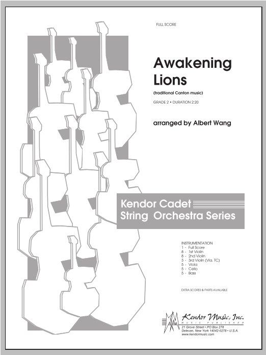 Awakening Lions (traditional Canton music) - Full Score (Orchestra) von Wang