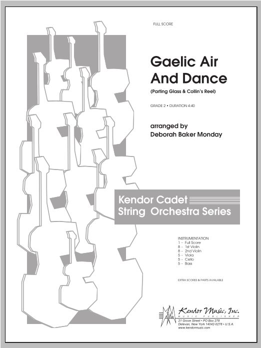 Gaelic Air And Dance (Parting Glass & Collin's Reel) - Full Score (Orchestra) von Monday