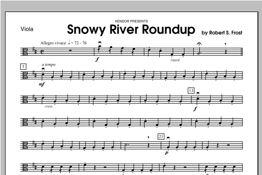 Snowy River Roundup - Viola (Orchestra) von Frost