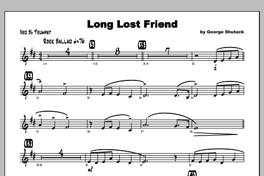 Long Lost Friend - Trumpet 3 (Jazz Ensemble) von Shutack
