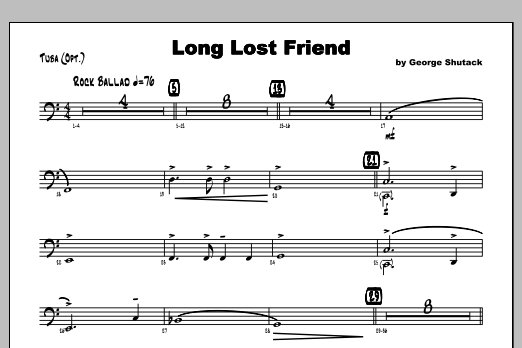 Long Lost Friend - Tuba (Jazz Ensemble) von Shutack