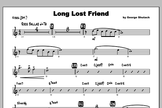 Long Lost Friend - Vibraphone (Jazz Ensemble) von Shutack