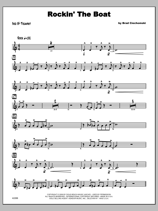 Rockin' The Boat - Trumpet 3 (Jazz Ensemble) von Ciechomski