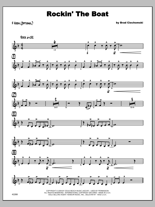 Rockin' The Boat - Horn (Jazz Ensemble) von Ciechomski