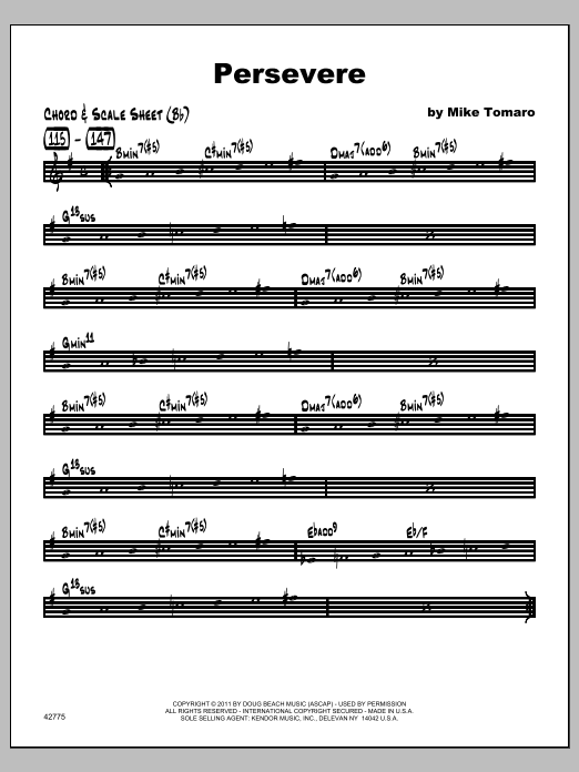 Persevere - Featured Part (Jazz Ensemble) von Tomaro