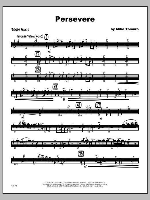 Persevere - Tenor Sax 1 (Jazz Ensemble) von Tomaro