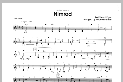 Nimrod - Violin 2 (Orchestra) von Bender