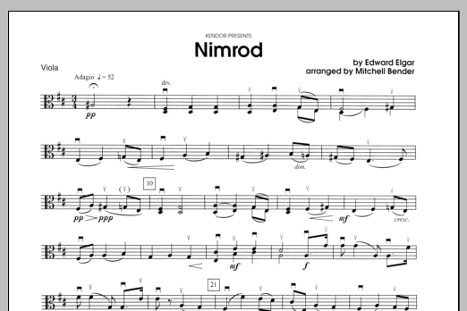 Nimrod - Viola (Orchestra) von Bender