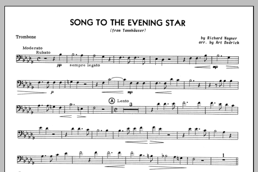 Song To The Evening Star - Trombone (Brass Solo) von Art Dedrick