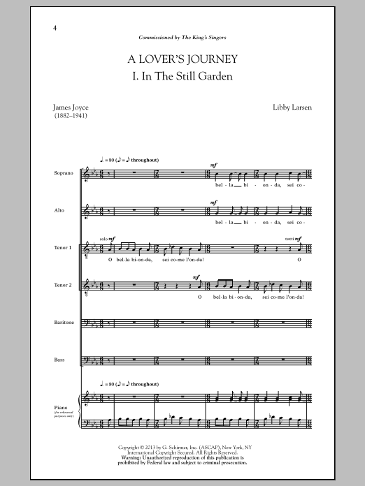 A Lover's Journey (SATB Choir) von Dale Warland