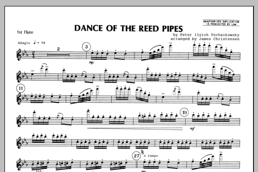 Dance Of The Reed Pipes - Flute 1 (Woodwind Ensemble) von Christensen