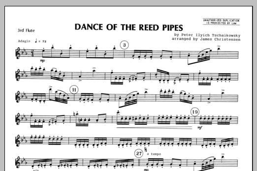 Dance Of The Reed Pipes - Flute 3 (Woodwind Ensemble) von Christensen