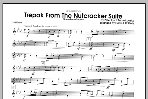 Trepak From The Nutcracker Suite (Danse Russe Trepak) - Flute 3 (Woodwind Ensemble) von Halferty