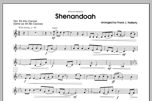 Shenandoah - Clarinet (Woodwind Ensemble) von Halferty