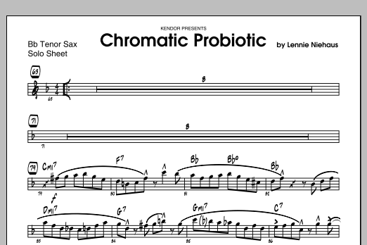 Chromatic Probiotic - Featured Part (Jazz Ensemble) von Niehaus