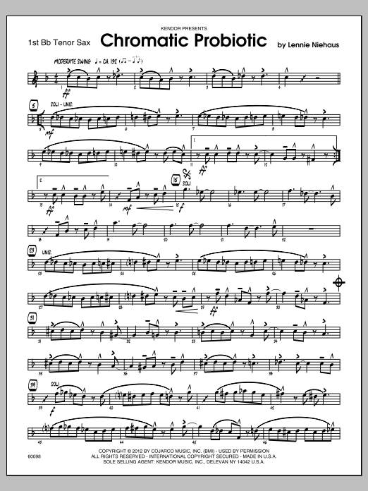 Chromatic Probiotic - Tenor Sax 1 (Jazz Ensemble) von Niehaus