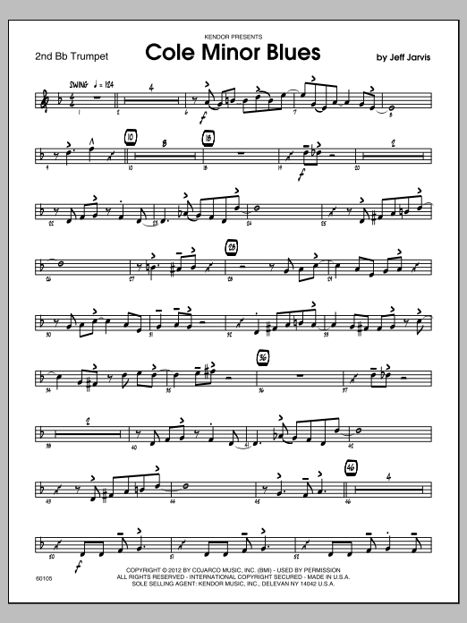 Cole Minor Blues - Trumpet 2 (Jazz Ensemble) von Jarvis