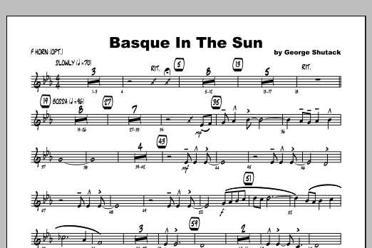 Basque In The Sun - Horn (Jazz Ensemble) von Shutack