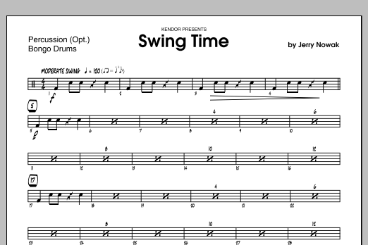 Swing Time - Aux Percussion (Jazz Ensemble) von Nowak