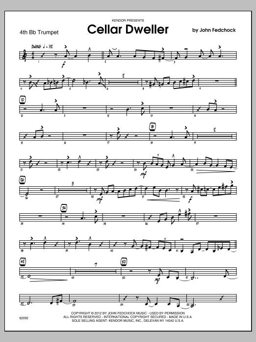 Cellar Dweller - Trumpet 4 (Jazz Ensemble) von Fedchock