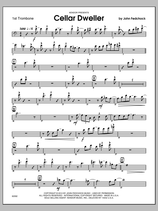 Cellar Dweller - Trombone 1 (Jazz Ensemble) von Fedchock