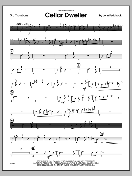 Cellar Dweller - Trombone 3 (Jazz Ensemble) von Fedchock