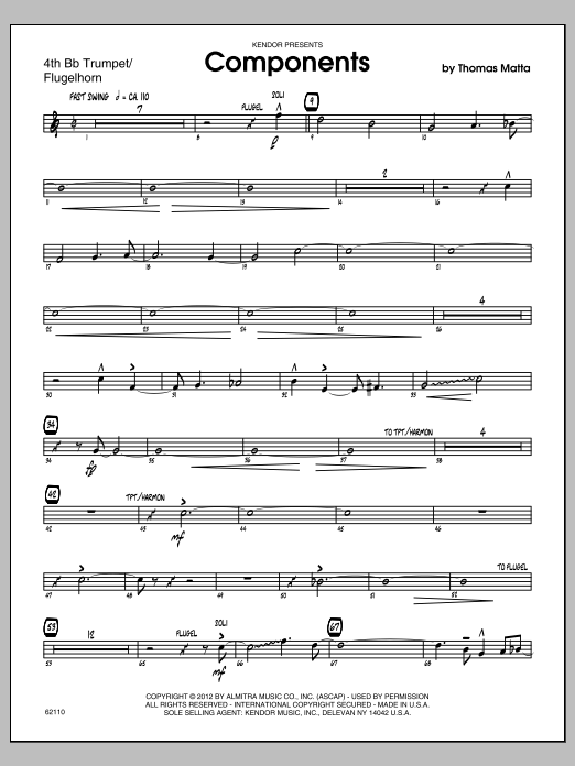 Components - Trumpet 4 (Jazz Ensemble) von Matta