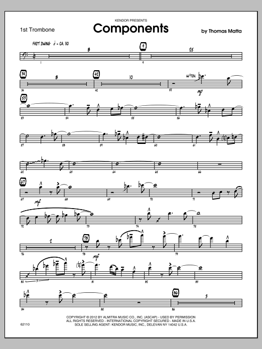 Components - Trombone 1 (Jazz Ensemble) von Matta