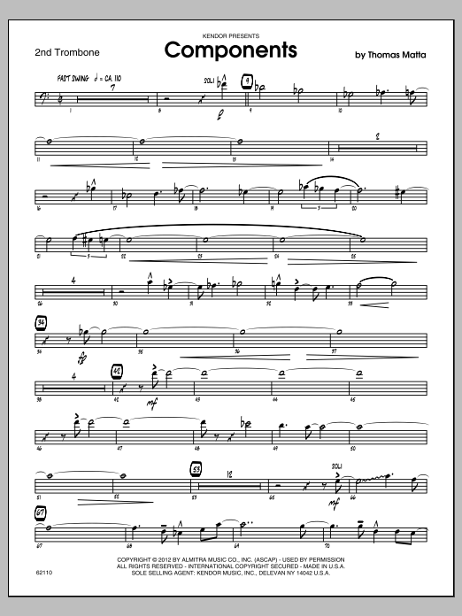 Components - Trombone 2 (Jazz Ensemble) von Matta