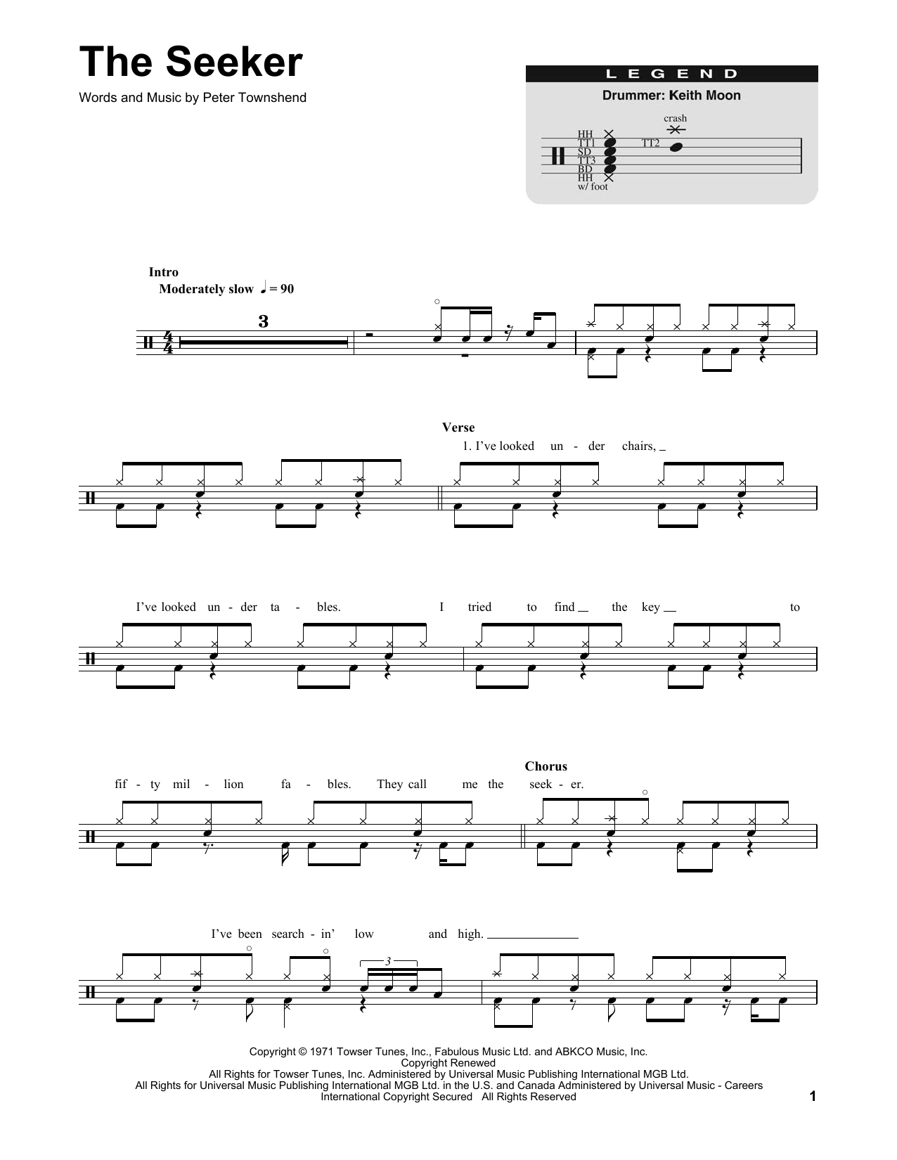 The Seeker (Drums Transcription) von The Who