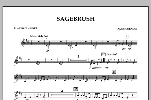 Sagebrush - Eb Alto Clarinet (Concert Band) von James Curnow
