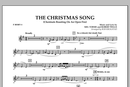 The Christmas Song (Chestnuts Roasting on an Open Fire) - F Horn 4 (Full Orchestra) von Bob Krogstad