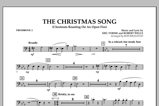 The Christmas Song (Chestnuts Roasting on an Open Fire) - Trombone 2 (Full Orchestra) von Bob Krogstad